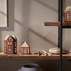 Керамичен свещник за чаена свещ Gingerbread Lighthouse – Kähler Design