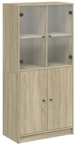 3295866 vidaXL Висок шкаф, Дъб сонома, 68x37x142 см, инженерно дърво