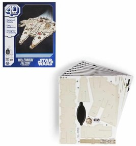 Строителна Игра Star Wars Millennium Falcon 223 piezas 43 x 31,4 x 22,4 cm Сив Многоцветен