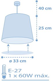 Таванна лампа Ango Starlight-Blue