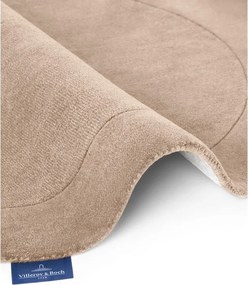 Бежов ръчно изработен кръгъл килим със смес от вълна ø 160 cm Kari Organic – Villeroy&amp;Boch