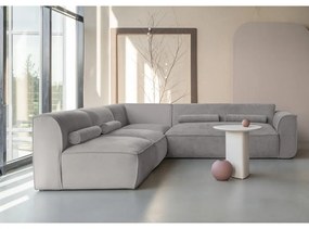 Светлосив ъглов диван (ляв ъгъл) Flex Felix – Miuform