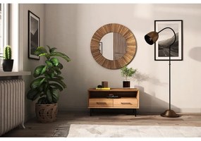 Масичка за телевизор от дъбова дървесина в естествен цвят 90x50 cm Abies - The Beds