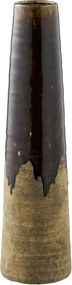 Кафява керамична висока ваза (височина 48 cm) – House Nordic