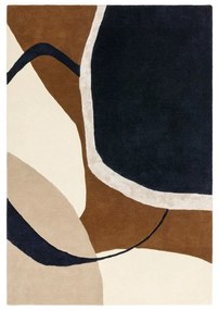 Ръчно изработен вълнен килим в тухлен цвят 120x170 cm Matrix – Asiatic Carpets