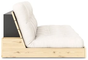 Кремав разтегателен диван 196 cm Base – Karup Design