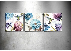 Комплект от 3 картини Hummingbird - Tablo Center