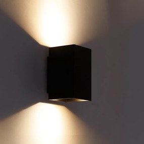 Модерна смарт стенна лампа черна вкл. 2 WiFi GU10 - Sandy