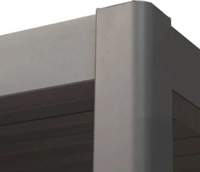 Електрическа беседка Hesperide Evora, Алуминий, Графит, 3.6x3.6 m