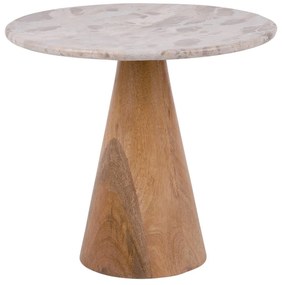 Кръгла масичка за кафе с мраморен плот ø 50 cm Force - Leitmotiv