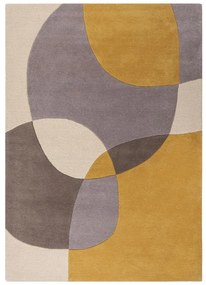 Вълнен килим в цвят охра 170x120 см Glow - Flair Rugs