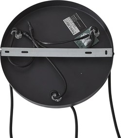 Арт Деко висяща лампа черна с димно стъкло 3 светлини - Wallace