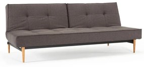 Тъмносив разтегателен диван с дървена основа Flashtex Dark Grey Splitback - Innovation