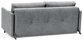 Сив разтегателен диван с подлакътници Twist Granite, 100 x 174 cm Cubed - Innovation