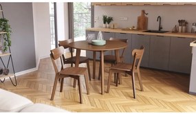 РОКСИ Натурален Орех - ДЪРВЕН СТОЛ РЕТРО ЗА ДНЕВНА/ ТРАПЕЗАРИЯ/ КУХНЯ