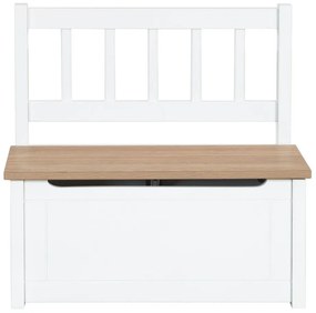 Бяла детска пейка Woody – Roba