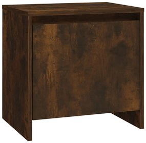 813044 vidaXL Нощно шкафче, опушен дъб, 45x34x44,5 см, инженерно дърво