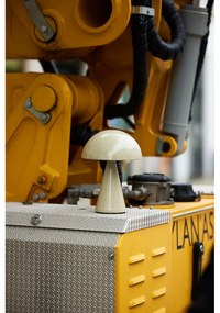 Кремава LED затъмняваща се настолна лампа (височина 20 cm) Mush – Hübsch