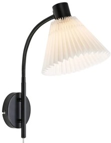 Бяло-черна стенна лампа Mira - Markslöjd