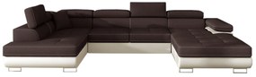 Разтегалелен диван П-образен CORGI, 345x90x202, sawana 26/soft 33, ляв ъгъл