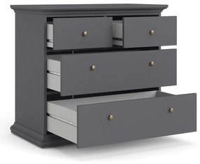 Сив нисък скрин 96x87 cm Paris – Tvilum