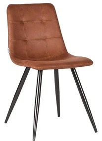 Кафяви трапезни столове в цвят коняк в комплект от 2 броя Jay - LABEL51