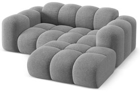 Светлосив шенилов ъглов диван (десен ъгъл) Treno – Cosmopolitan Design