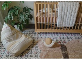 Кремав детски пуф Cleo Multi Stripe – Lorena Canals