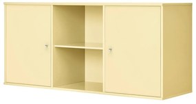 Светложълт нисък висящ скрин 133x61 cm Mistral – Hammel Furniture