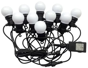 LED Екстериорни лампички STRING 5м 10xLED/0,5W/230V IP44 3000K