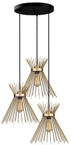 Метална висяща лампа в златист цвят ø 34 cm Izmir - Squid Lighting