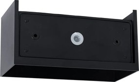 Външна стенна лампа черна с LED 4-светлини IP54 - Edwin