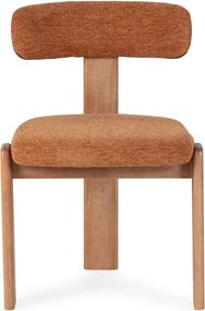 Тапицирани трапезни столове в комплект 2 бр. в тухлен цвят Nadia – MOME