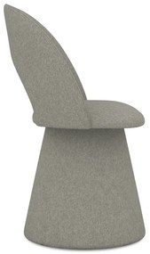 Сив тапициран трапезен стол Kalo – Makamii