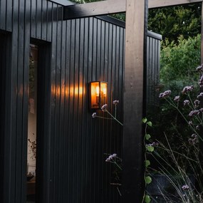 Индустриален стенен аплик ръждяво кафяв 26 см IP44 - Charlois