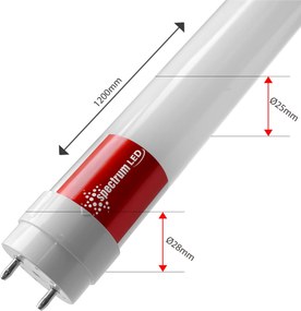 LED флуоресцентна тръба Warm White 120CM T8 230V 17W WOJ+22303