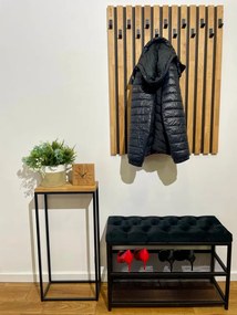 Пейка за обувки Loft с тапицирана седалка 80 см - повече цветове Син