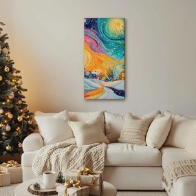 Картина на платно – Коледно утро над селото