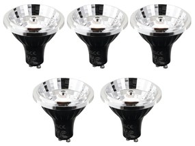 Комплект от 5 GU10 3-степенни димируеми Kelvin LED крушки 70mm 6W 500 lm 2200 - 3600K
