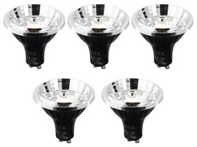 Комплект от 5 GU10 LED крушки с 3-степенно димиране на Келвин 70 мм 6W 500 лм 2200 - 3600K