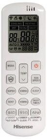 Инверторен климатик Hisense WINGS PRO KB35YR3E, 12000 BTU, A++/А+, 24 м2, Wi-Fi, Hi-Nano, Гласово управление, I Feel, Бял