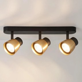 Brilagi - Точково осветително тяло NUGGET 3xGU10/30W/230V черно/златисто