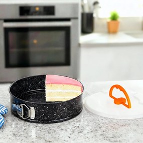 Форма за торта с подвижно дъно 24см и практичен капак за пренасяне и съхранение