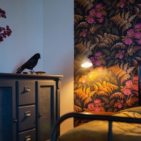 Индустриален стенен аплик бетон с мед регулируем - Liko