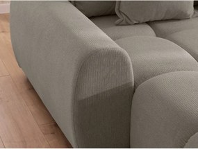 Кафяво-сив ъглов диван (ляв ъгъл) Albane – Ropez