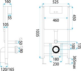 КОМПЛЕКТ СТЕЛАЖ ЗА ВГРАЖДАНЕ K011A-Q T Brush Copper/Rose Gold