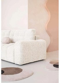 Кремав разтегателен модулен ъглов диван с място за съхранение (ляв ъгъл) Lulu – Miuform