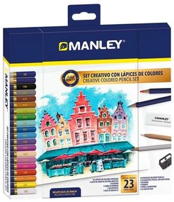 Комплект за Рисуване Manley 23 Части Многоцветен