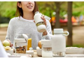 Кремава бутилка за пътуване стъклена бутилка 500 ml To Go Organic – Lékué