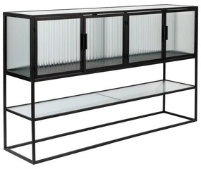 Черен метален шкаф 150x90 cm Boli - Dutchbone